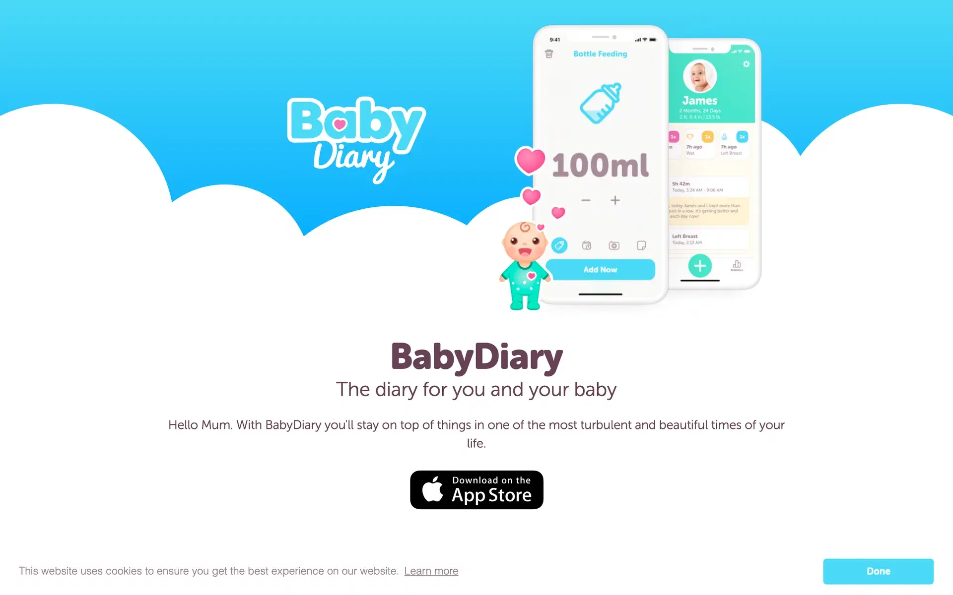 BabyDiary на десктоп