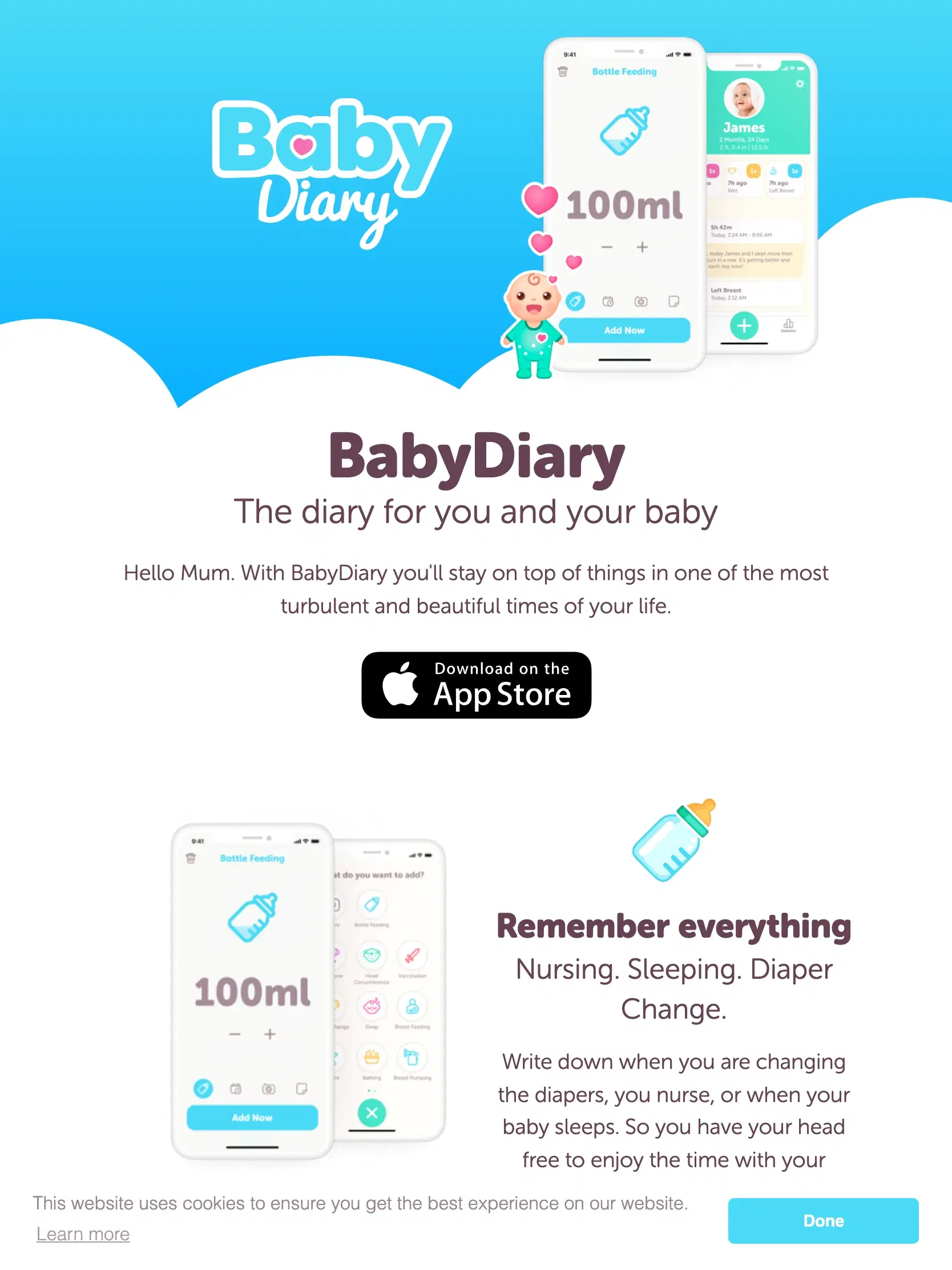 BabyDiary на таблет