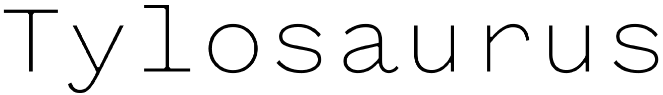 Boca Grande — типография: Tylosaurus & Open Sans
